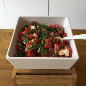 Cherry tomato and feta salad